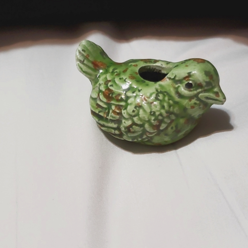 Ceramic bird planter
